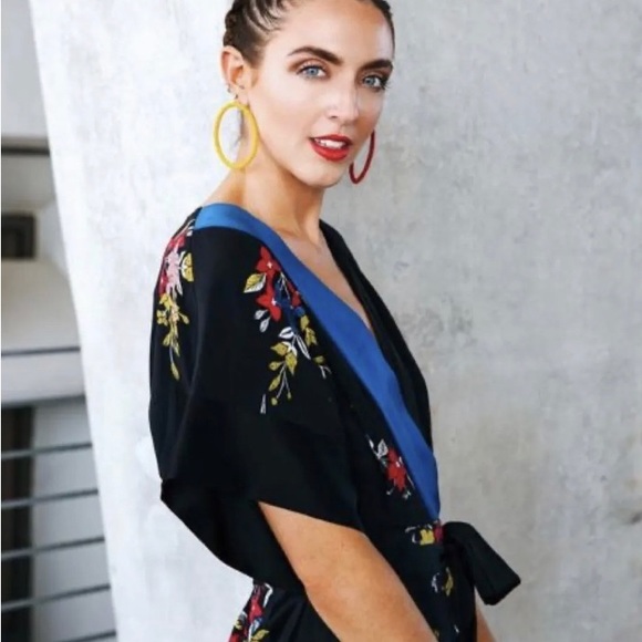 Diane Von Furstenberg Karissa Jumpsuit Blue 4 - Picture 3 of 12